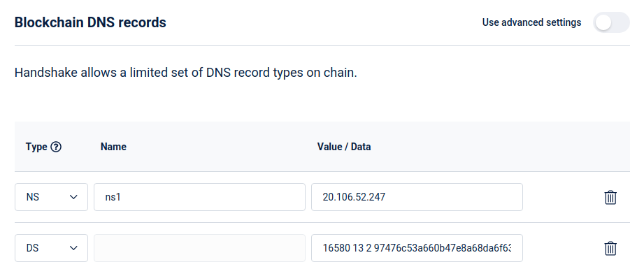 Namebase Blockchain DNS